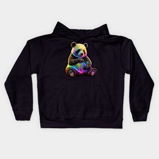 Mystical Cosmic Panda Kids Hoodie